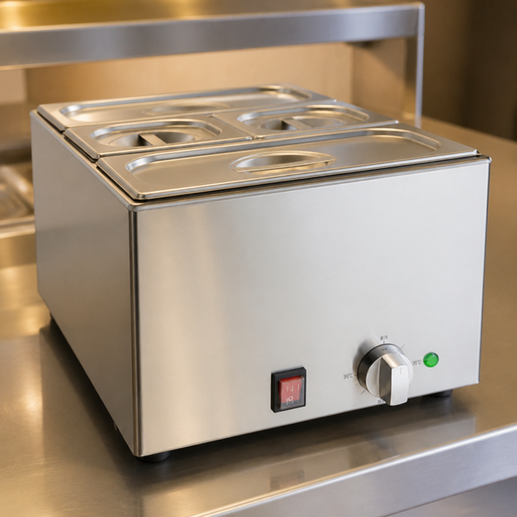 Commercial 21Ltr Bain Marie with pans and lids