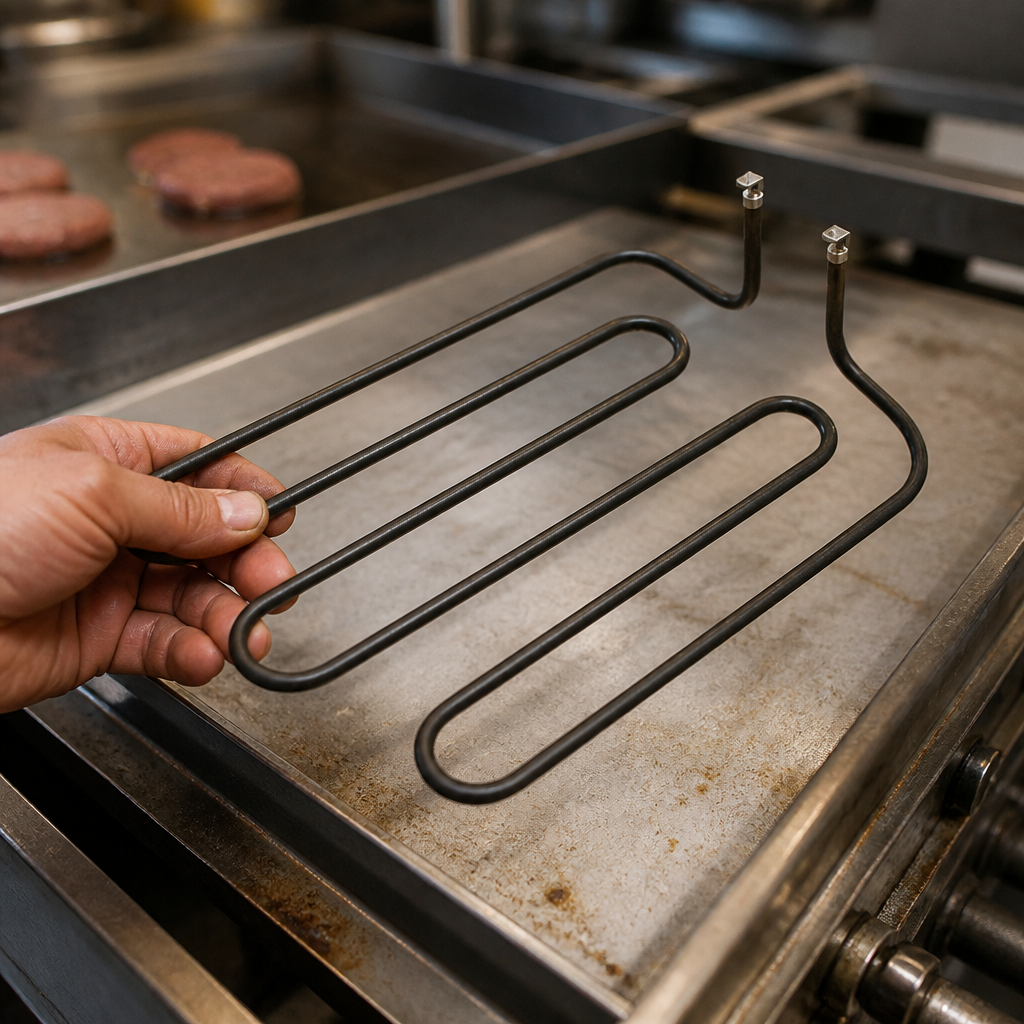 Commercial countertop griddle replacement heating element
