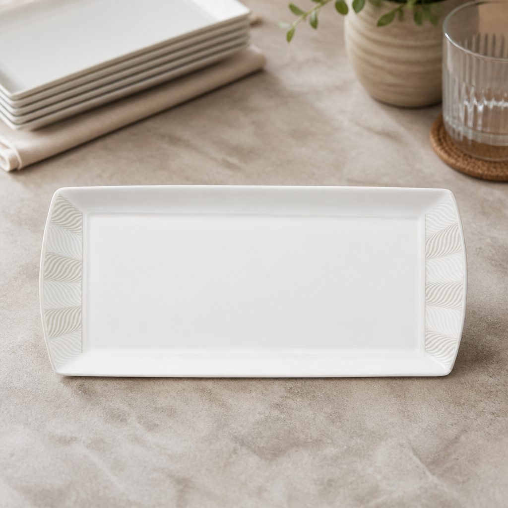 Commercial Rectangle Trays 340x150mm 12 Pack