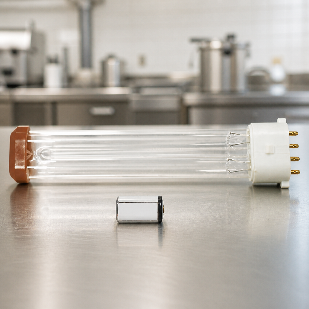 Shatterproof Replacement Lamp and Battery with Brown Cap