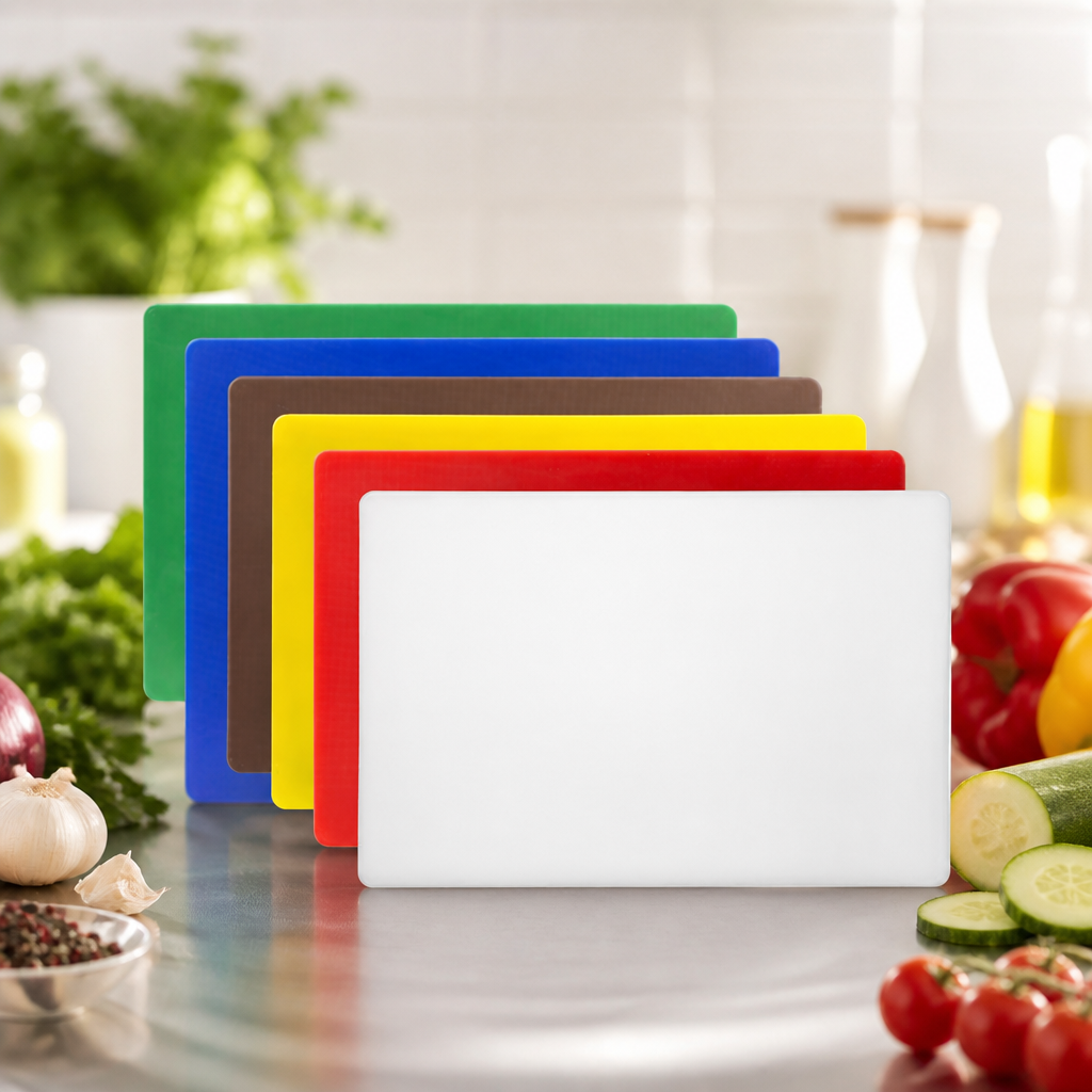 Commercial Colour Coded Chopping Board Set 455x305mm 6-Piece