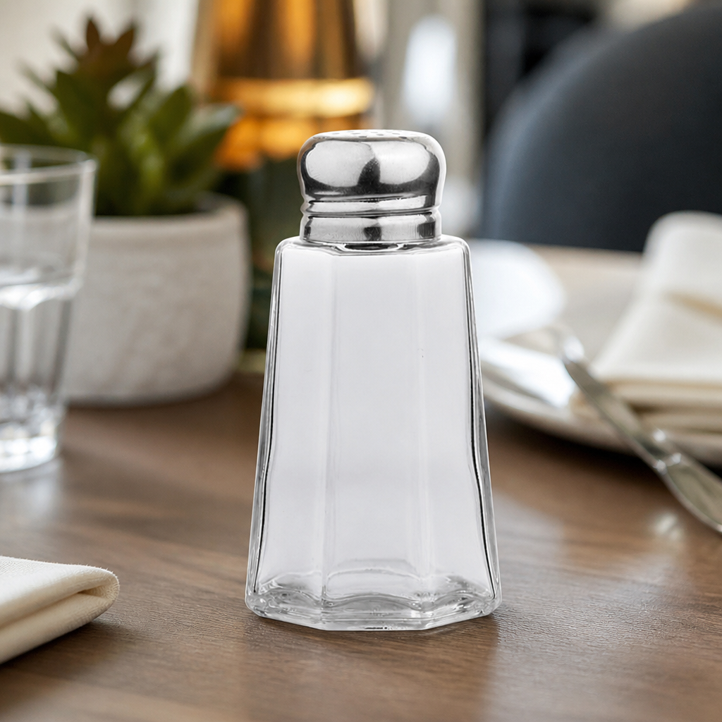 Commercial Glass Salt and Pepper Shakers 59ml 12 Pack