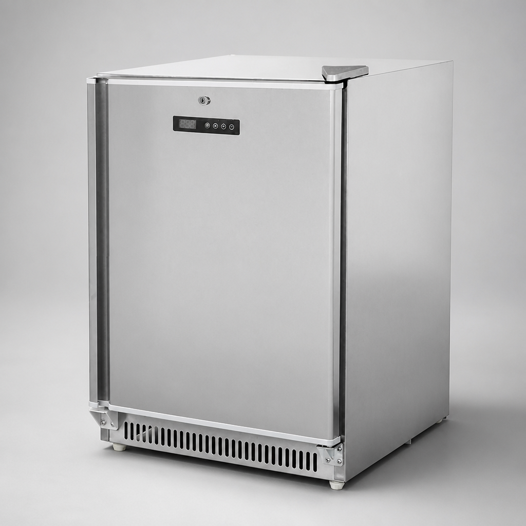 Commercial Under Counter Freezer 140L Stainless Steel
