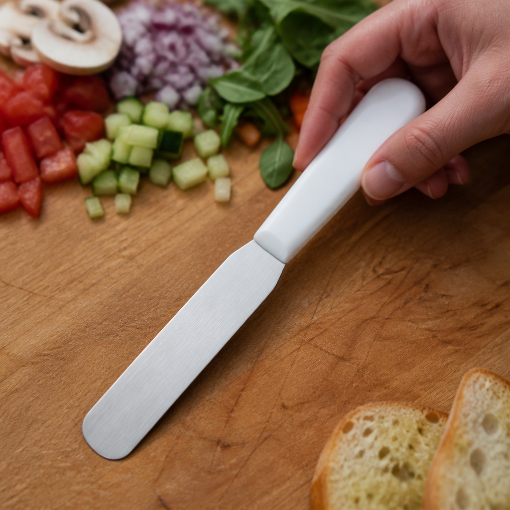 10cm stainless steel palette knife for pastry and baking