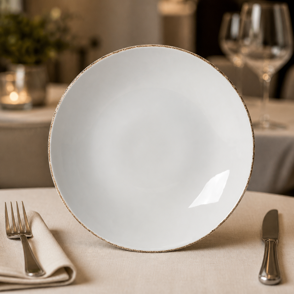 Commercial Coupe Plates 253mm Brown Dapple 24 Pack