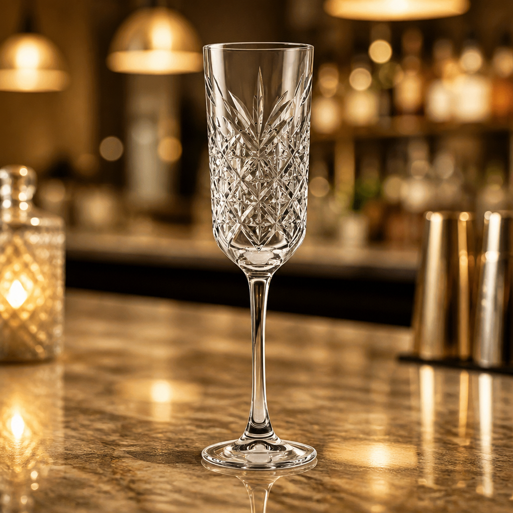 Commercial Champagne Glasses 170ml Vintage Style 24 Pack