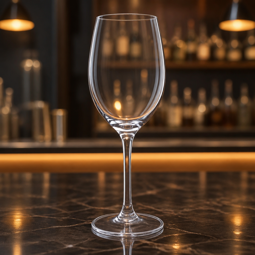 Set of 6 Commercial Crystal Wine Glasses 255ml