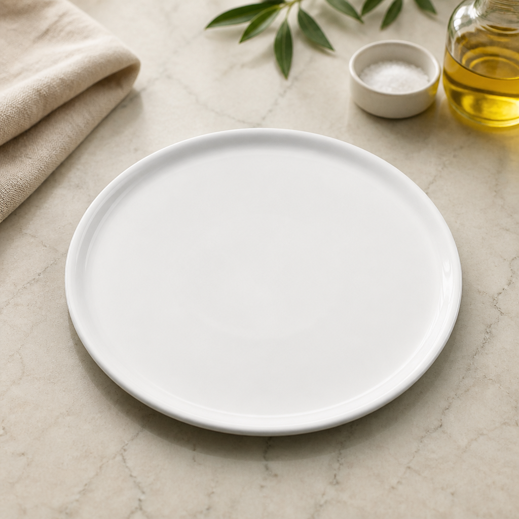 Commercial Pizza Plates 255mm Flat 12 Pack