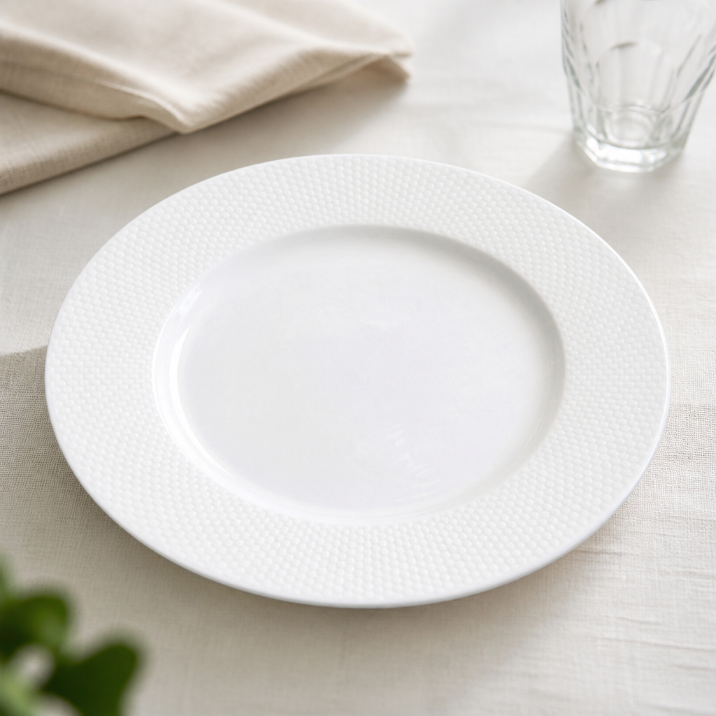 Commercial Bone China Plates 275mm Stackable 12 Pack