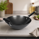Commercial Non-Stick Flat Base Wok 356mm Induction Compatible