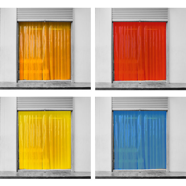Light, Medium, and Heavy Duty Coloured PVC Strip Curtains for Doors – Custom Made to Fit Your Space