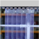 Hook-On Ribbed PVC Freezer Strips – Clear, 300mm Linear Metre