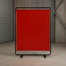 Defender 100 Welding Screen Kit - Red Curtain, Steel Frame, 1520mm