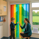 Transparent Rainbow PVC Strip Curtain Quick Mount – Colourful & Flexible Access