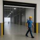 Standard PVC Strip Curtain Quick Mount – Clear & Flexible Access
