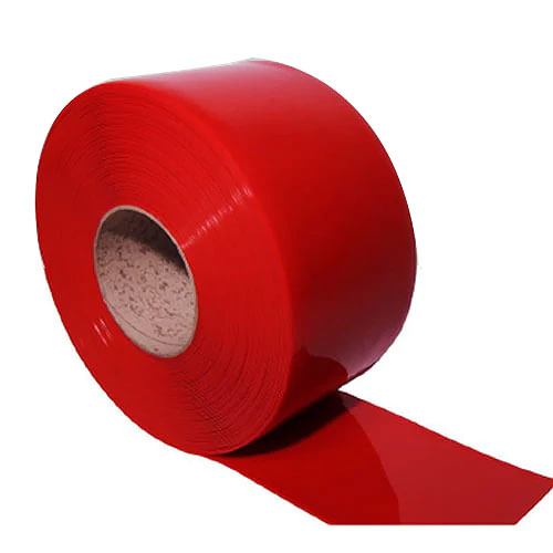 Opaque Solid Red PVC Strip Cut to Size