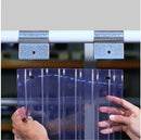 Swivel Hinge PVC Strip Linear Metre – Polar Ribbed, 300mm, 56%