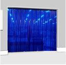 Interior PVC Strip Curtains Hook-On, Transparent Blue – Easy Fit, Modern Look