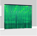 PVC Strip Curtains Hook-On, Transparent Green – Energy Saving & Stylish