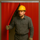 PVC Strip Curtain Hook On – Solid Red Colour, Privacy Screen