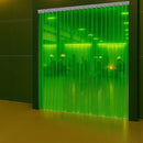 PVC Strip Curtain Quick Mount – Transparent Green Colour, Flexible Use