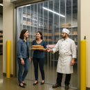 Standard PVC Curtain Hook On – Clear, Flexible, Easy Access