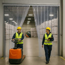 PVC Strip Door Curtains Inc Rail Fixed Size Multipurpose