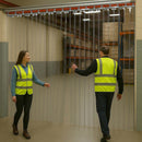 Partition Wall Strip Curtains (Swivel Hinge) - Rail Bracket (R1 Face Fit )