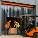 PVC Strip Curtains Canopy Wall – Weather Shield with Swivel Hinges