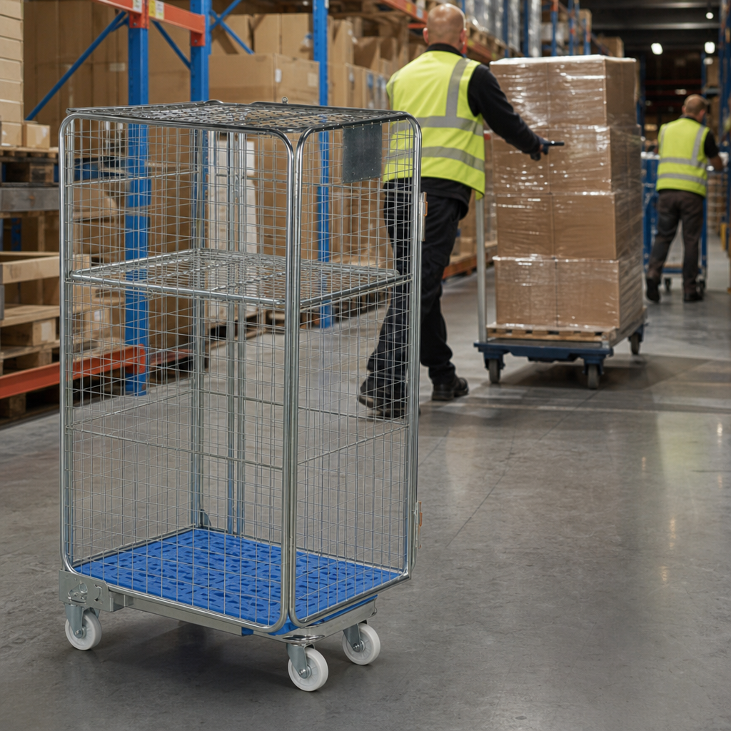 A Frame Roll Pallet with 600kg Capacity and Plastic Base