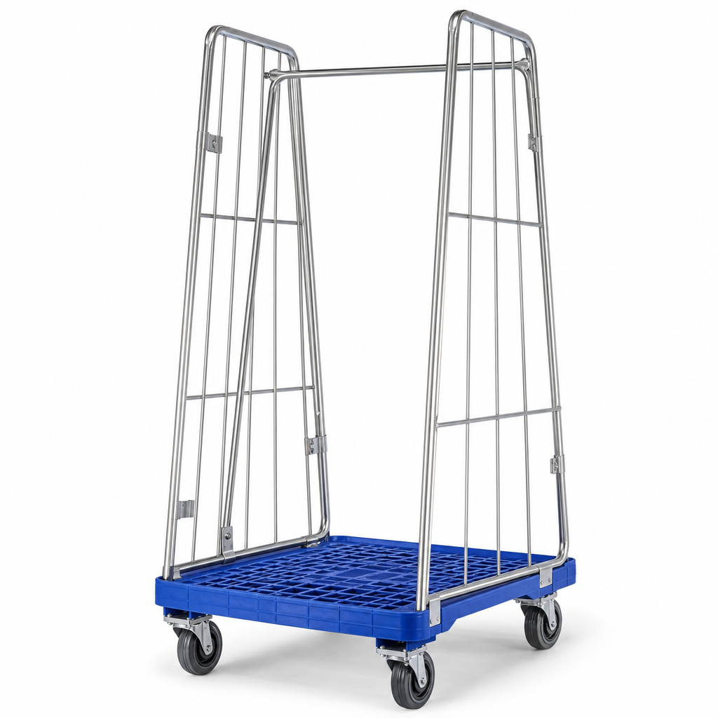 A Frame Roll Pallet with 600kg Capacity and Plastic Base