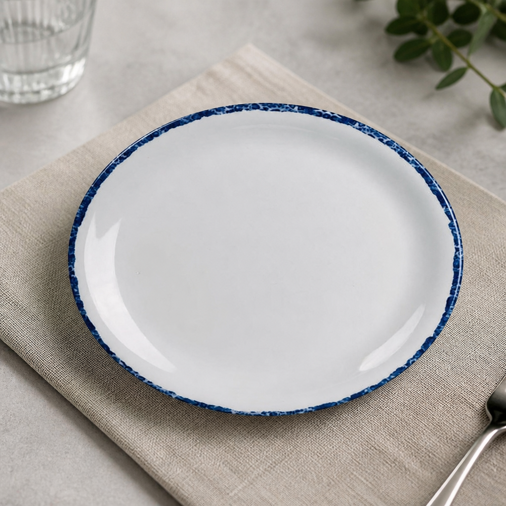 Commercial Melamine Coupe Plates 203mm Dishwasher Safe 12 Pack