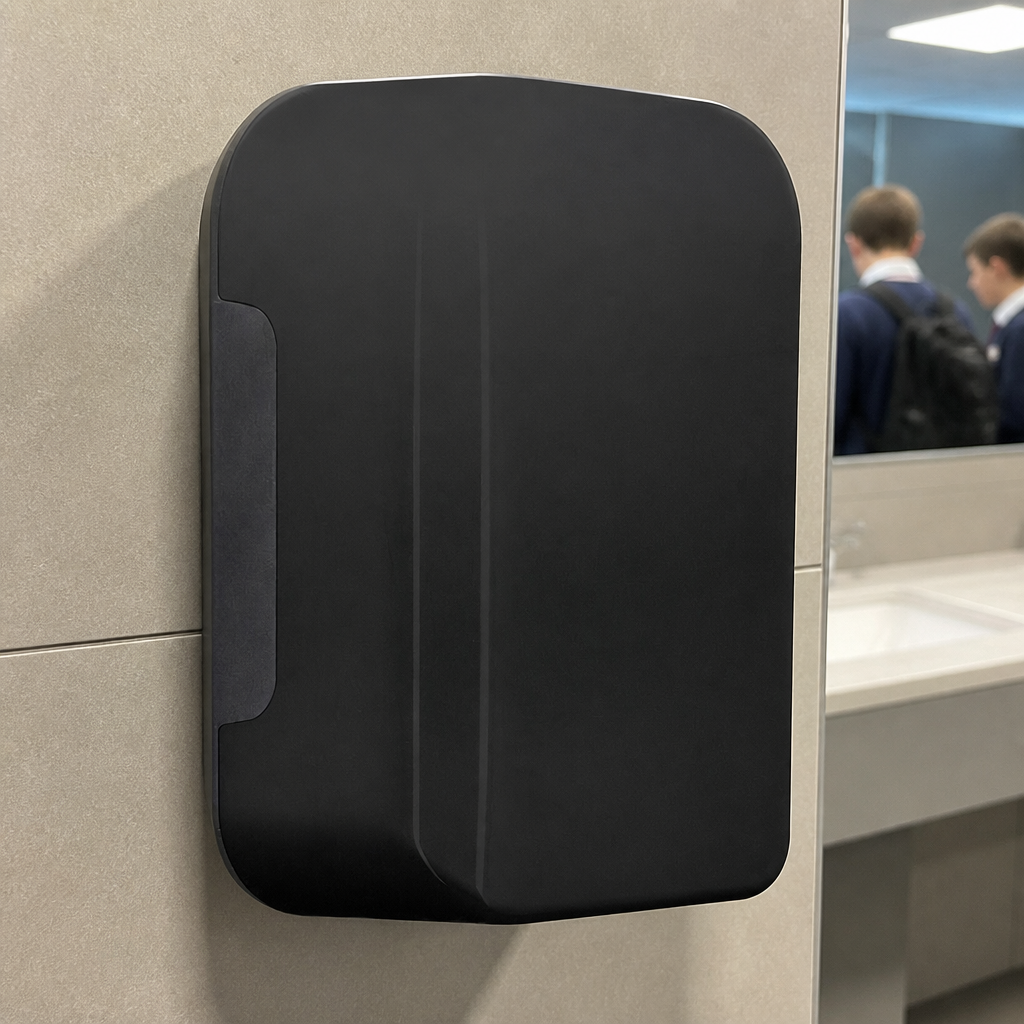 Quiet Commercial Hand Dryer with HEPA Filter and Stainless Steel Cover