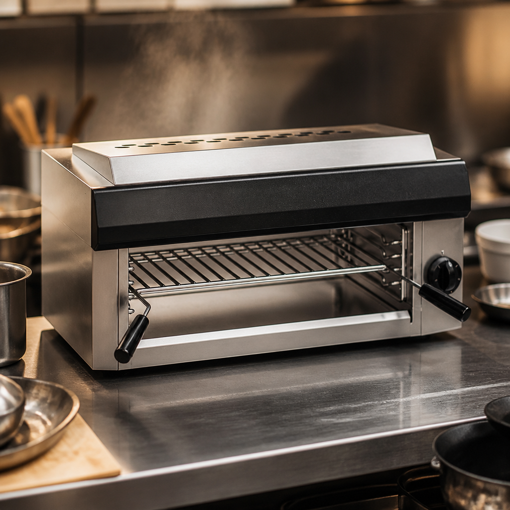 Commercial Salamander Grill with five shelf positions 800mm