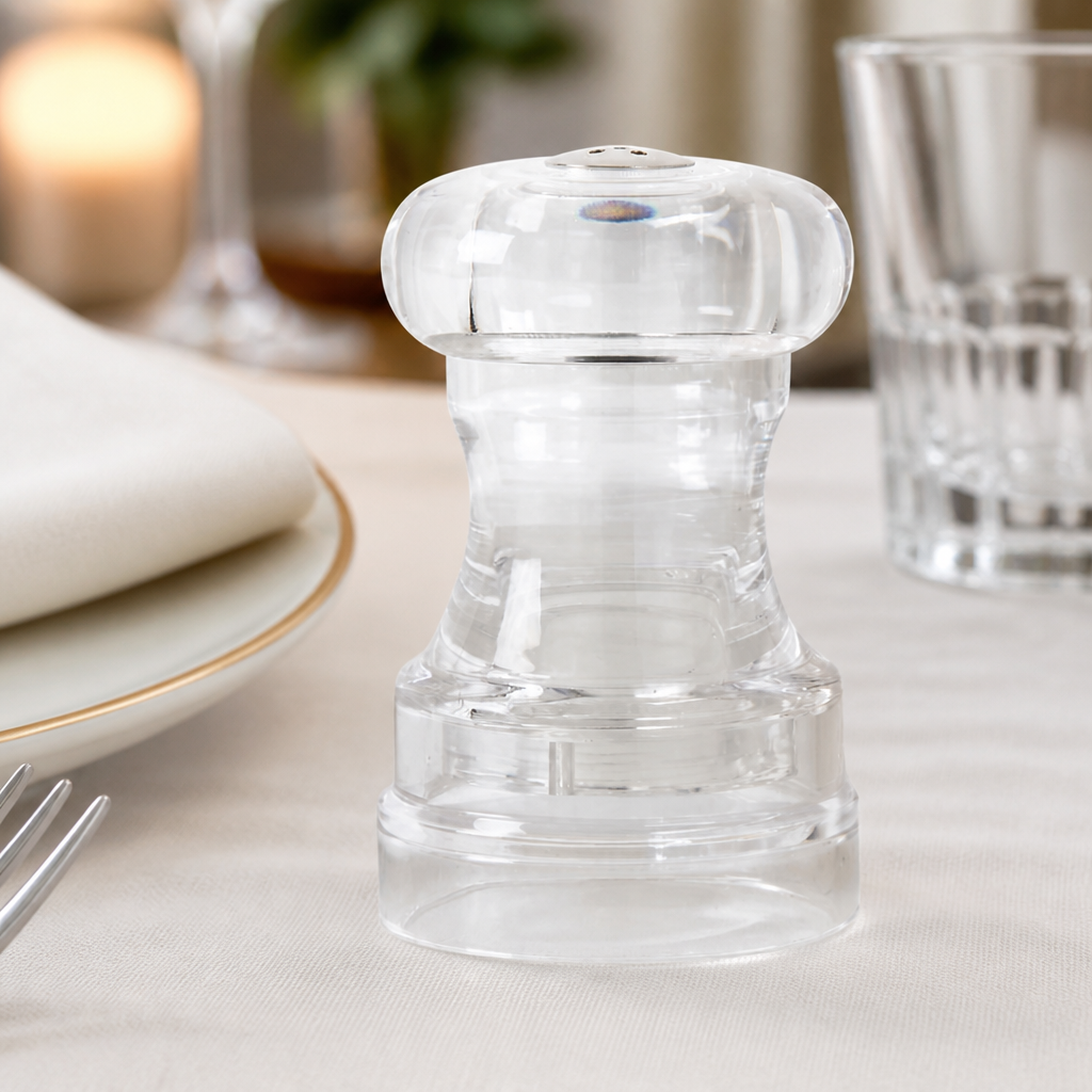 Commercial Acrylic Salt Shaker 95mm Ideal for Table Settings