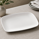 Commercial Oblong Plates White 199 x 300mm - 6 Pack