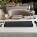 Commercial Melamine Buffet Trays 150x560mm Black Sparkle 4 Pack