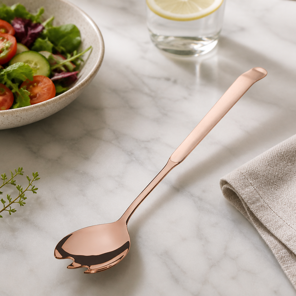 Commercial Small Salad Forks Set of 6 Copper Finish