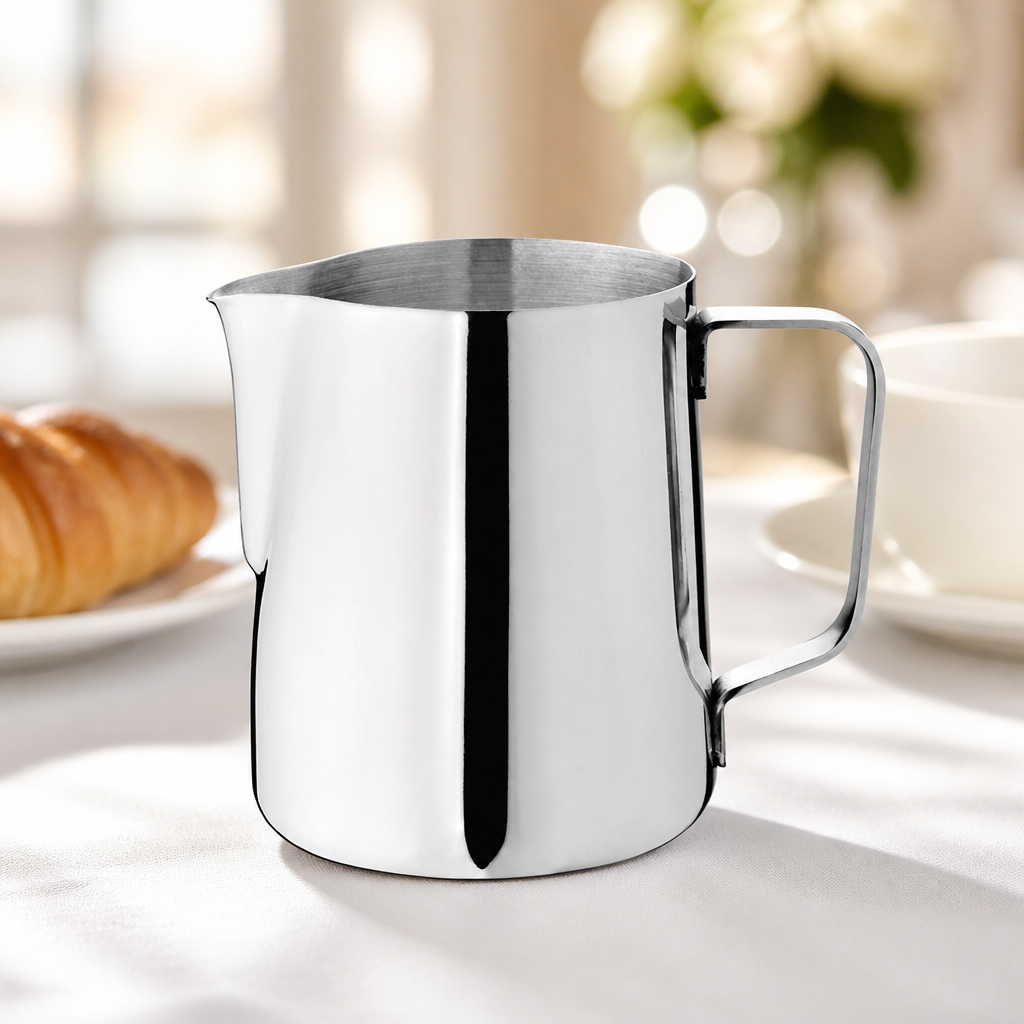 Commercial Stainless Steel Milk Jug 370ml for cafes and bars