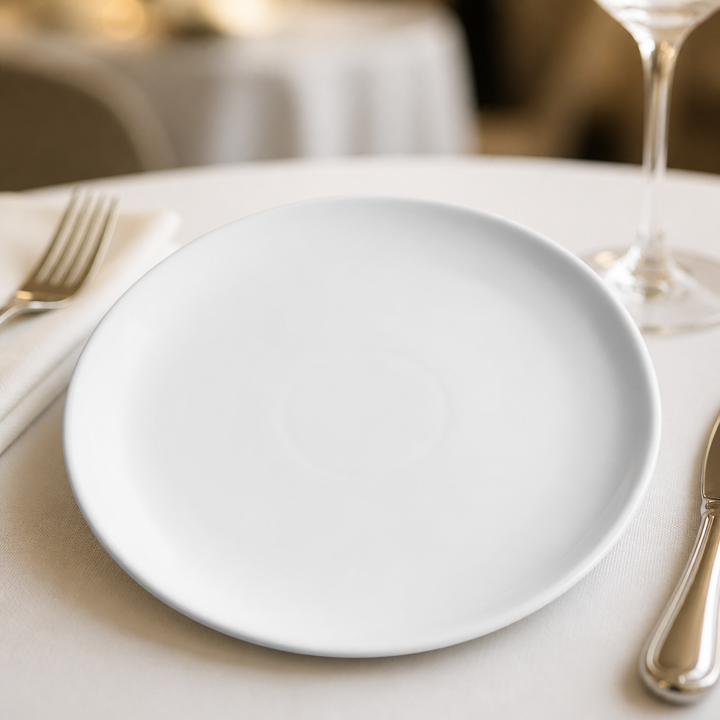 Pack of 6 Commercial Chia Plates 200mm, dishwasher safe