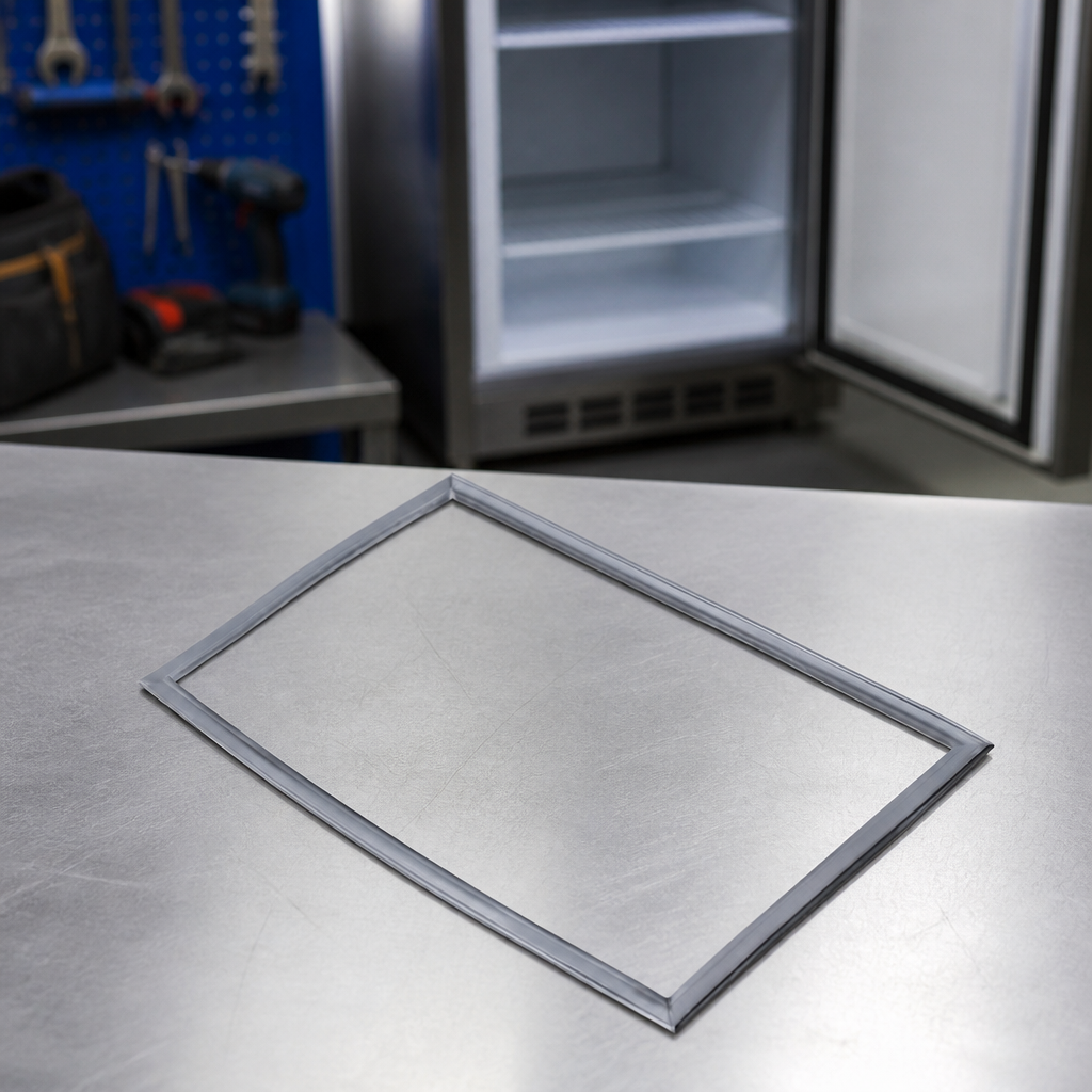Counter fridge door seal for commercial refrigeration units