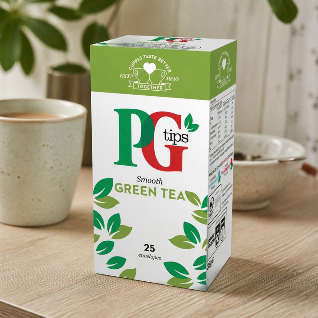 Green Tea Enveloped Tea Bags 25 Pack for commercial use