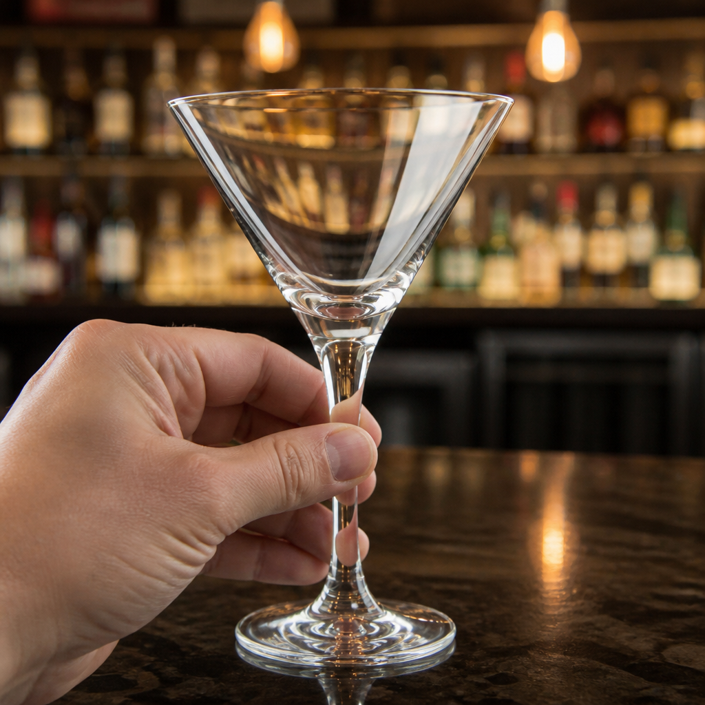 Commercial Crystal Martini Glasses 275ml - 6 Pack