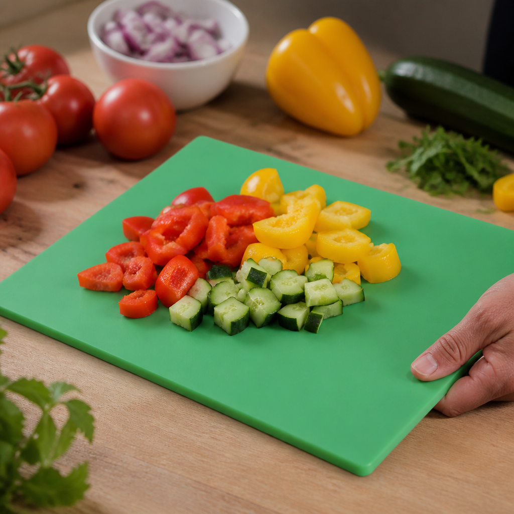 7-Piece Colour-Coded Chopping Board Set 450x300mm