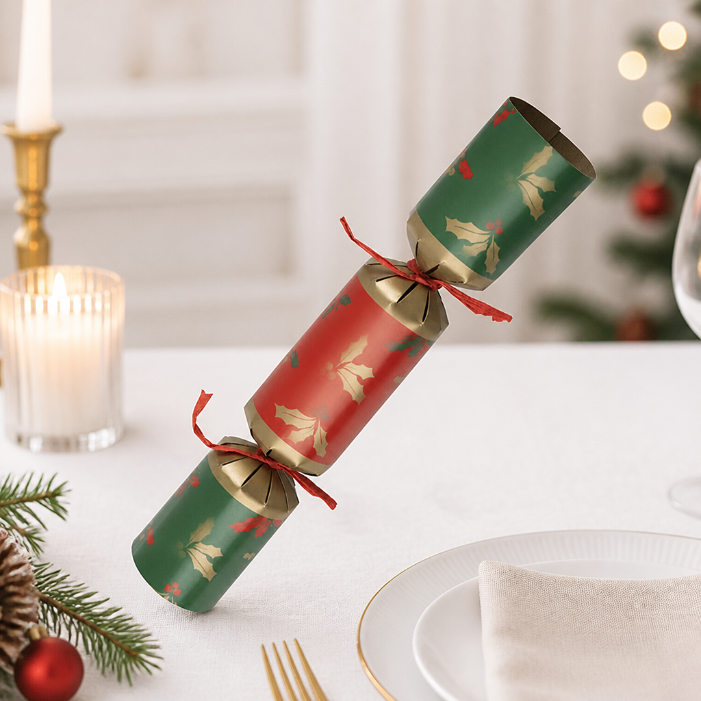 Compostable Plastic-Free Christmas Crackers 9" Pack of 50