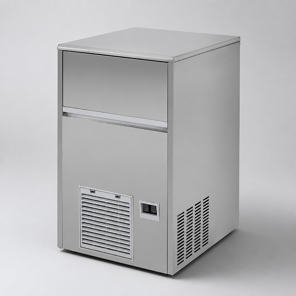 Commercial Cube Ice Maker 47kg Output Stainless Steel 800mm Height