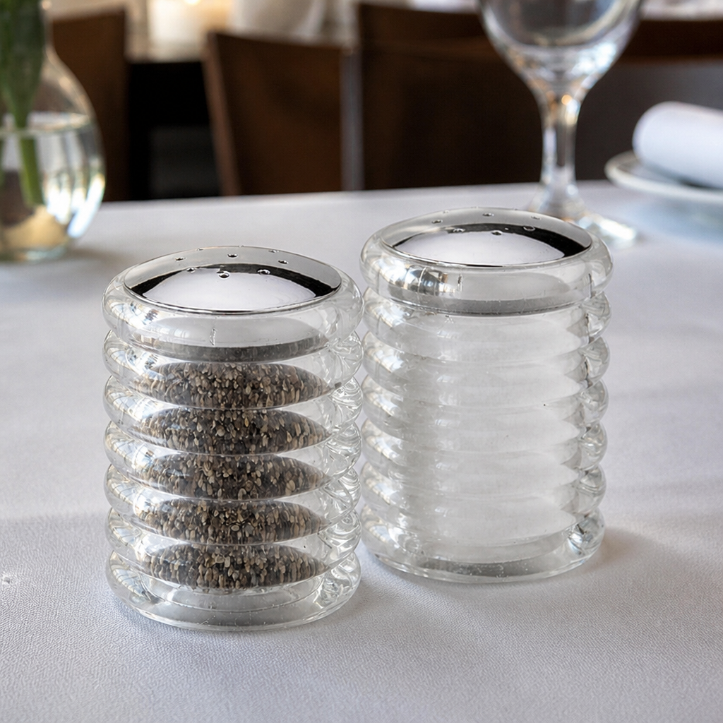 50ml Acrylic Salt and Pepper Shaker Set for commercial use