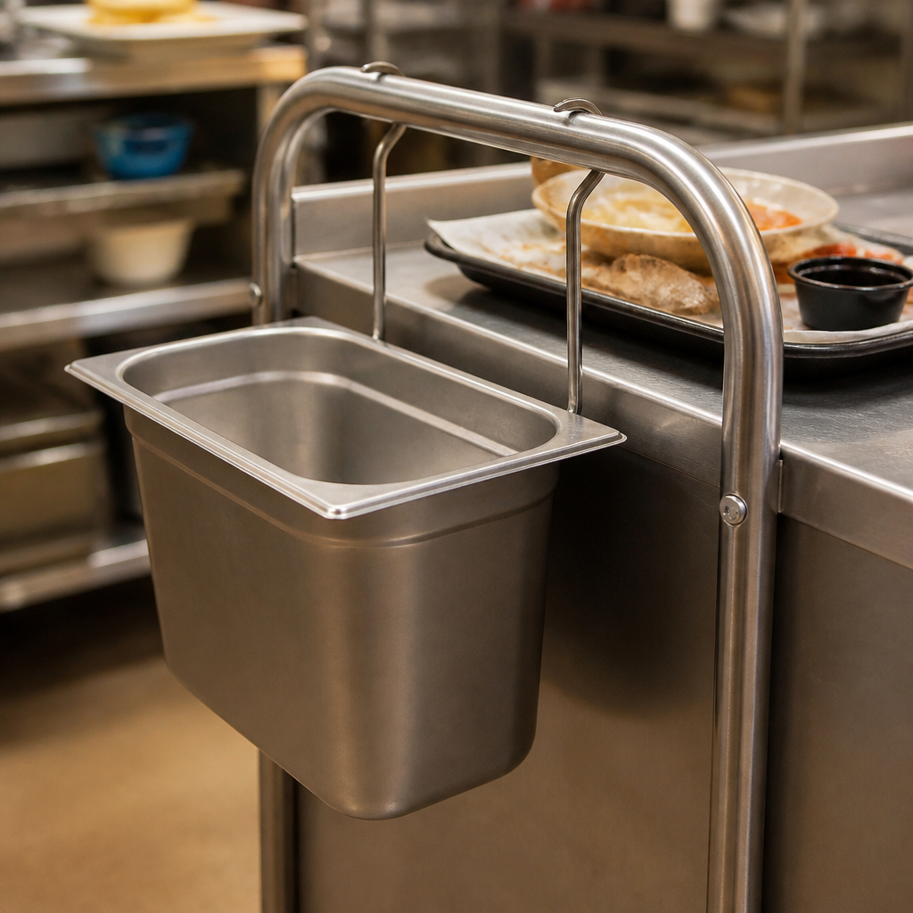 Commercial Hanging Frame for Clearing Trolleys 150x300mm