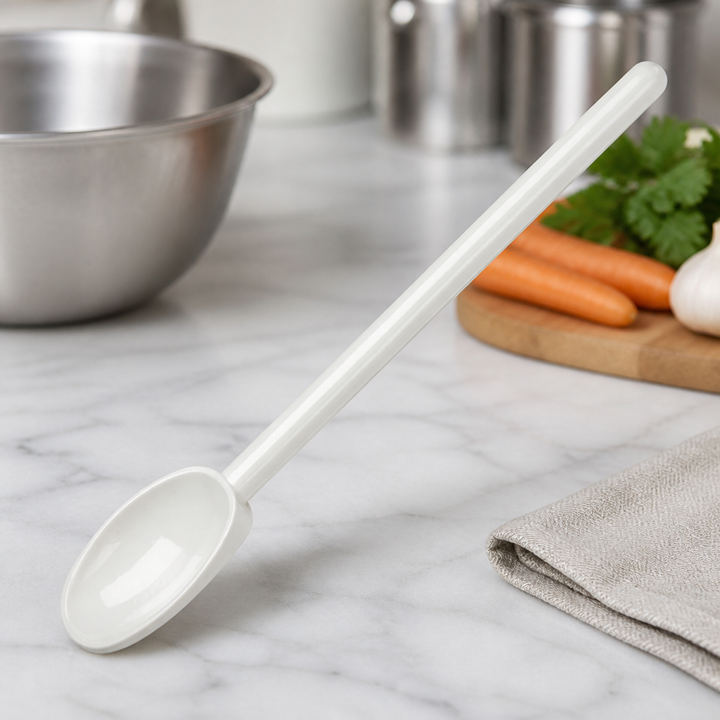 12" Commercial Mixing Spoon Heat Resistant Nylon Kitchen Tool