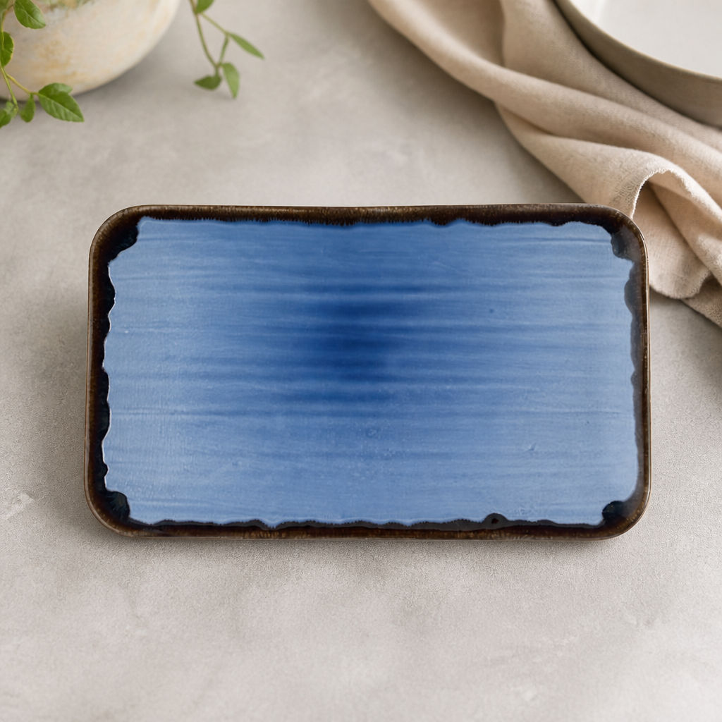 Commercial Angular Plates 106x160mm Microwave Dishwasher Safe